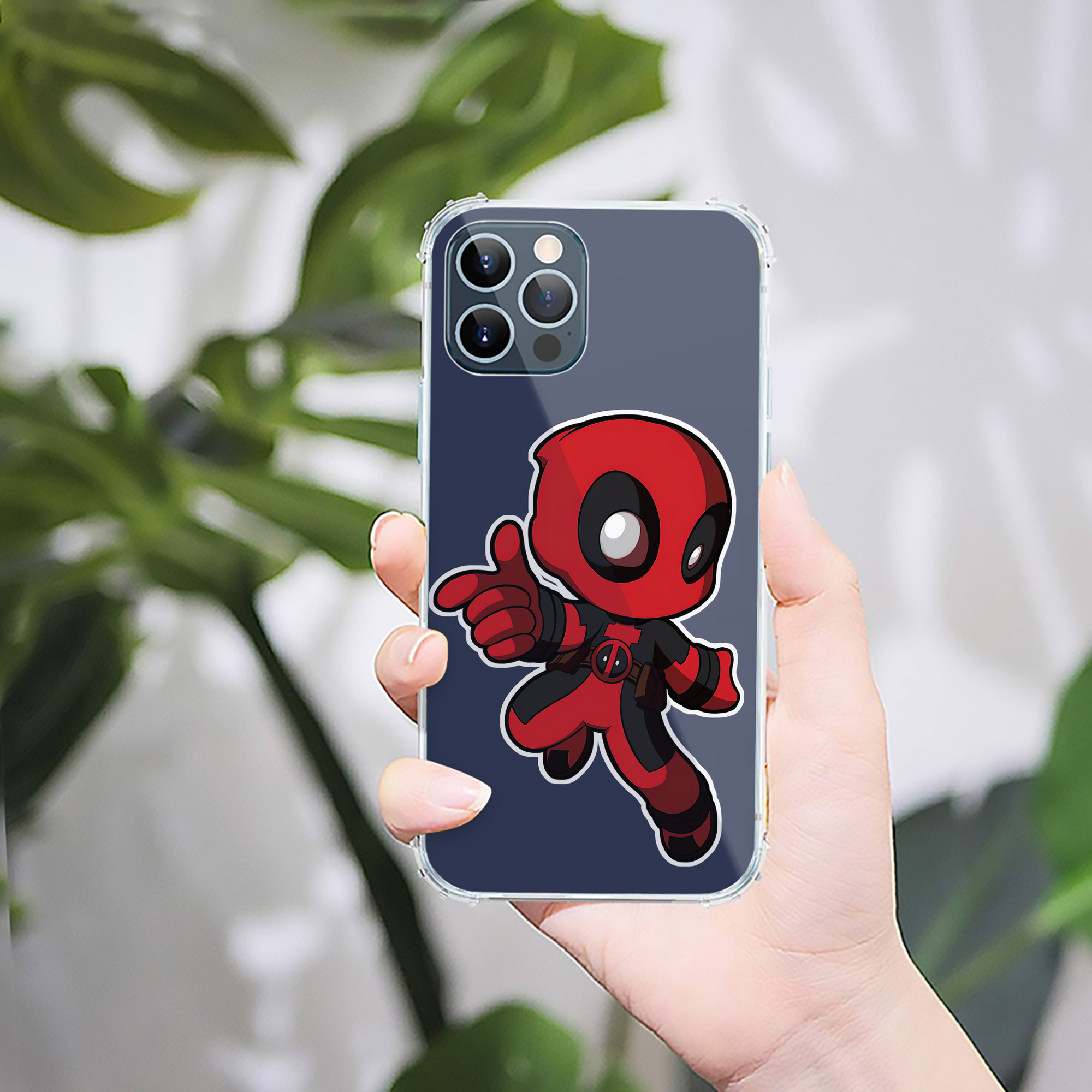 （画像用） Deadpool デッドプール 【iPhone 12シリーズ対応】透明スマホケース（クリアソフトケース）